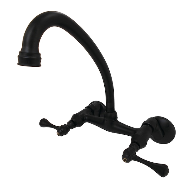 KS314MB 6-Inch Adjustable Center Wall Mount Kitchen Faucet